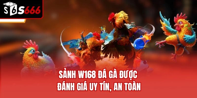 Sảnh W168 đá gà được đánh giá uy tín, an toàn