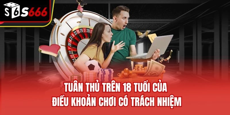 Tuân thủ trên 18 tuổi của điều khoản chơi có trách nhiệm